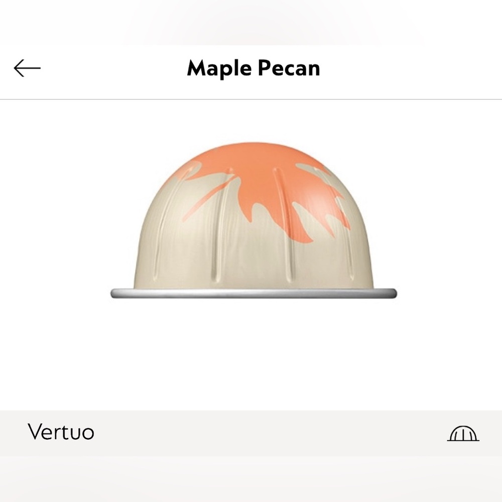 Nespresso Vertuo Maple Pecan sleeve